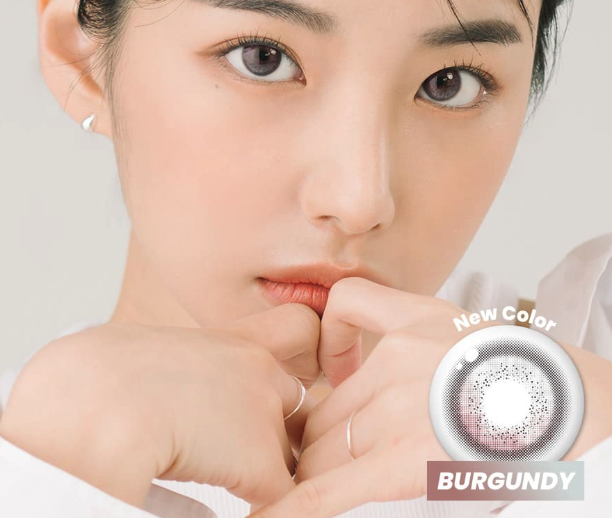 DooNoon Jinju Shell 1 Day 每日拋棄彩妝隱形眼鏡｜每盒10片 (日拋) (Burgundy/Olive)