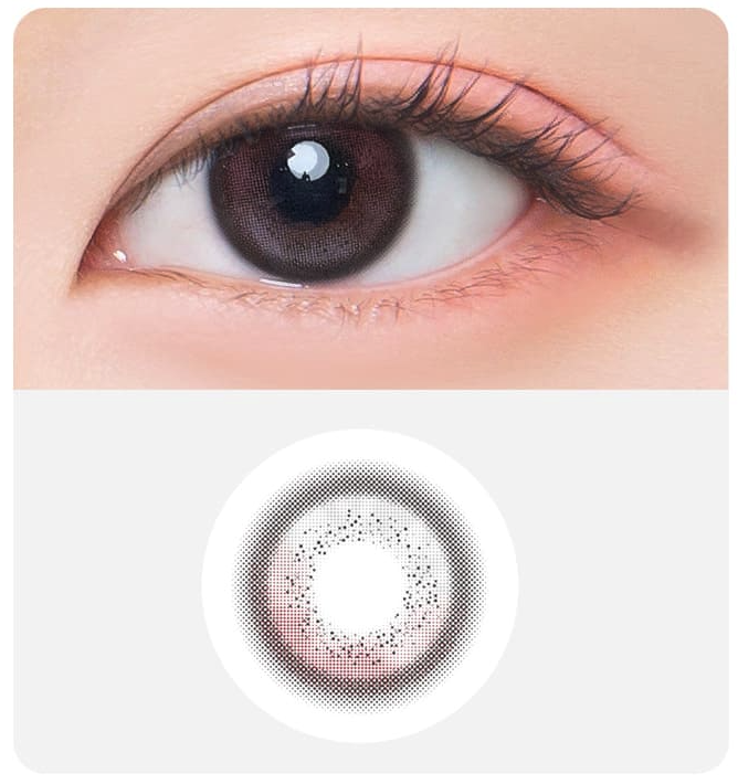 DooNoon Jinju Shell 1 Day 每日拋棄彩妝隱形眼鏡｜每盒10片 (日拋) (Burgundy/Olive)