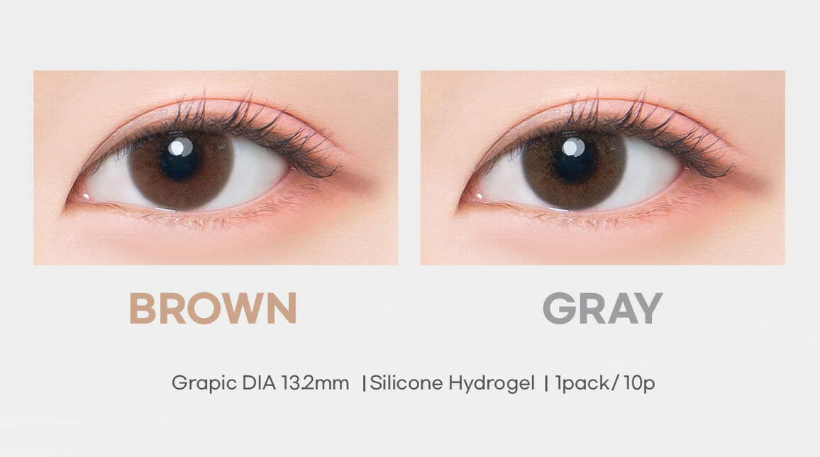 DooNoon G&GPpeum 1 Day 每日拋棄彩妝隱形眼鏡｜每盒10片 (日拋) (Brown / Gray)