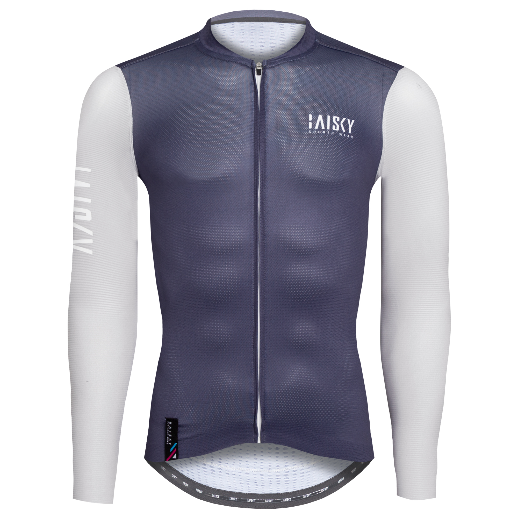 男款空力薄款長車衣 對比 灰藍