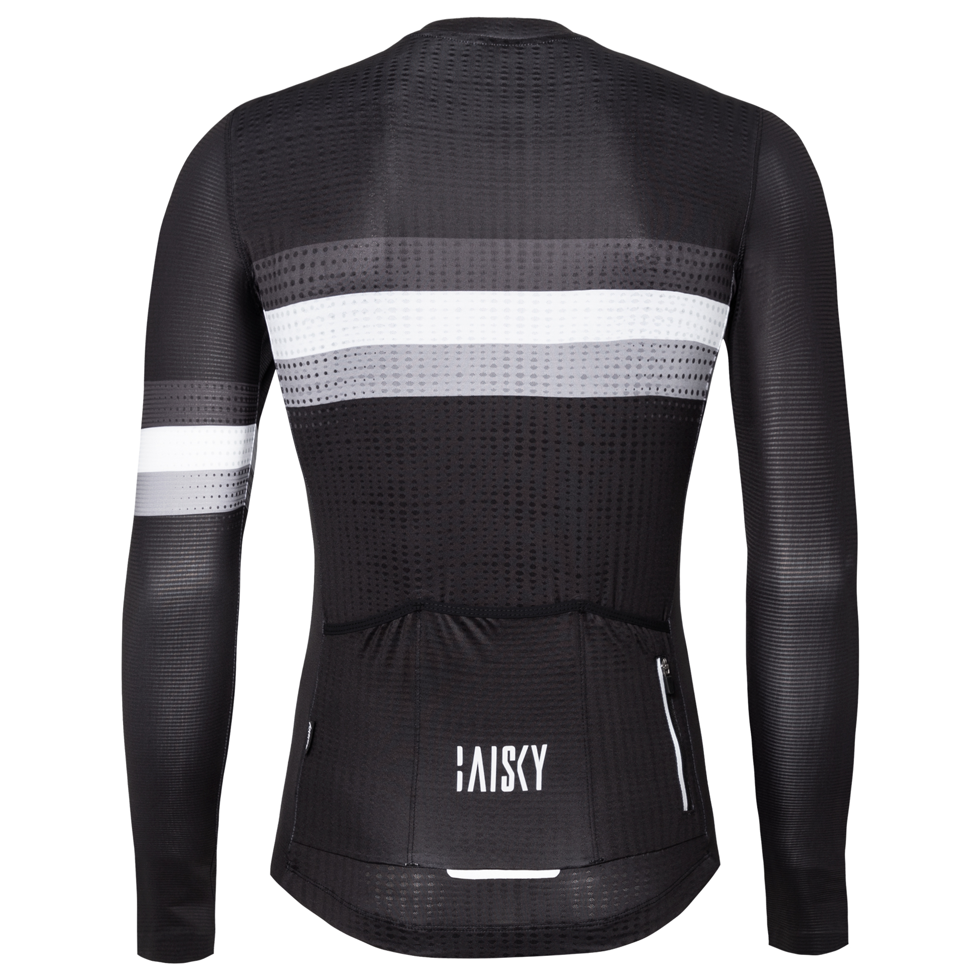 男款空力薄款長車衣 平行線 黑