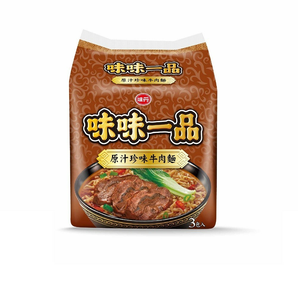 【味丹】味味一品 - 原汁珍味牛肉麵 1袋 (185gX3入)