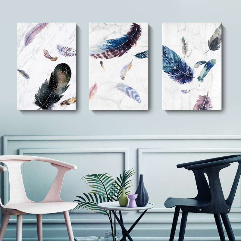 彩羽紛飛無框掛畫