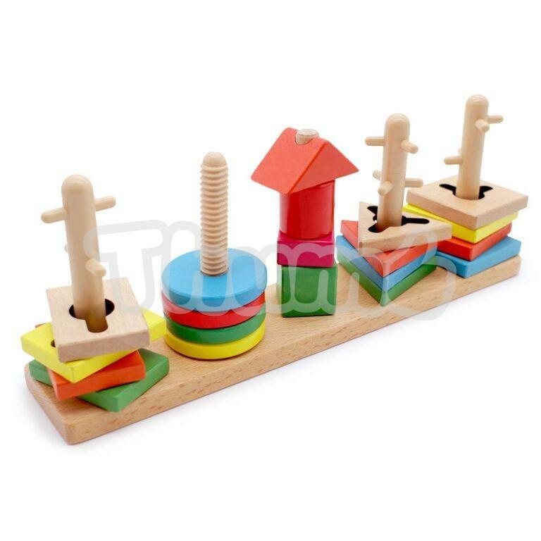 Thumb－蒙特梭利 – 幾何套柱組合