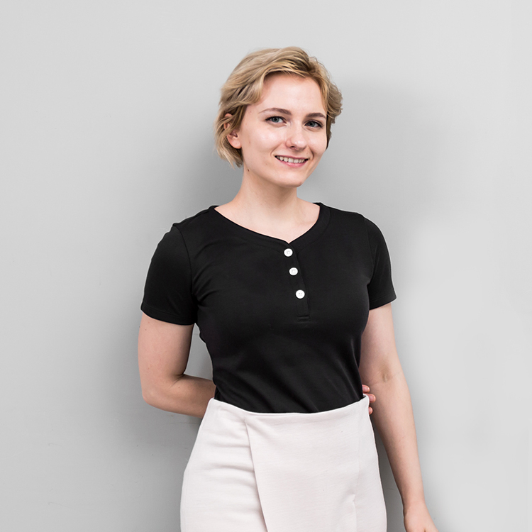 棉感機能奇異T-亨利領｜ 環保咖啡紗永久除臭 吸汗快乾 汗漬不外露 一整天都乾爽｜女