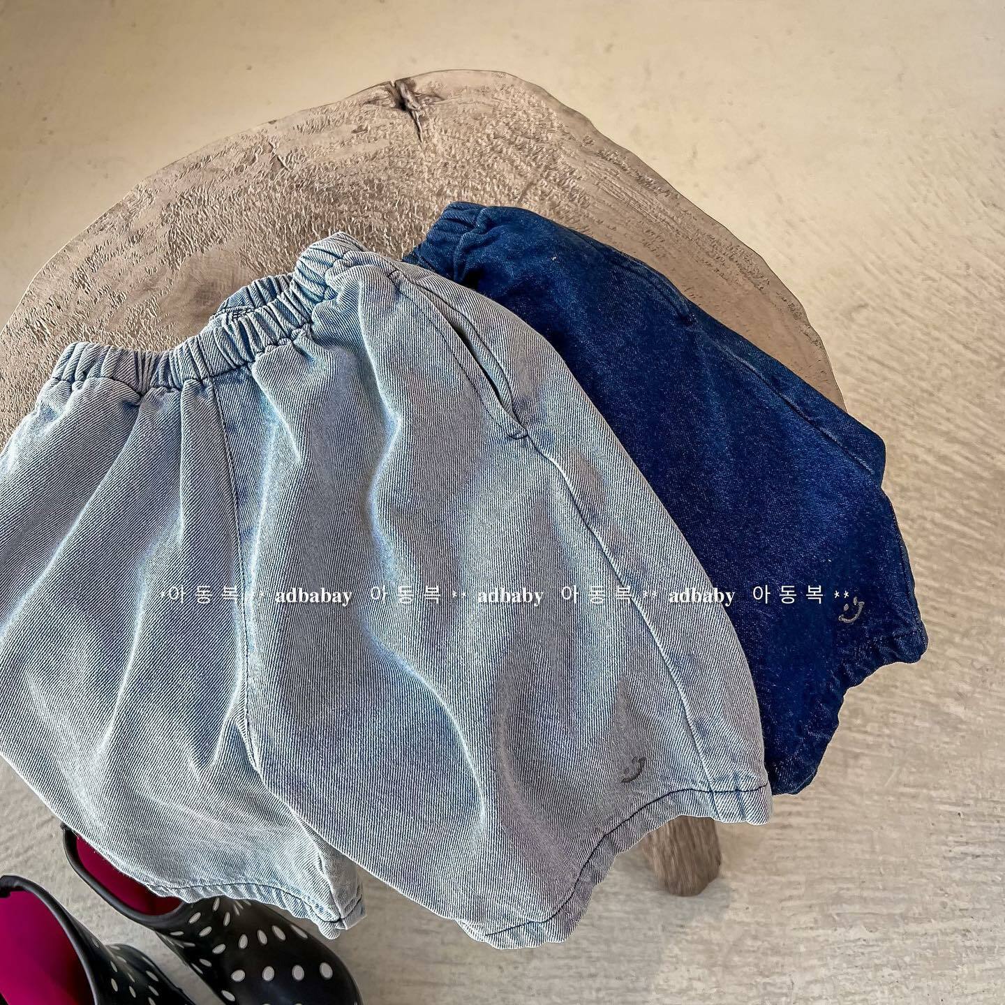 微笑小刺繡6.8分褲