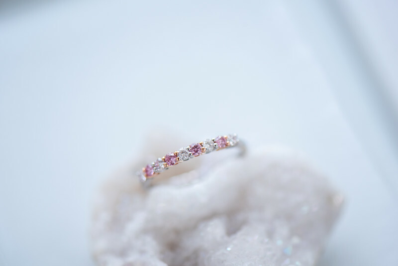 18K Argyle Pink 6PP Diamond Ring