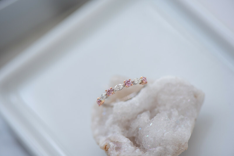 18K Argyle Pink 6PP Diamond Ring