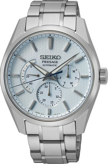 萬年鐘錶- SEIKO Presage 月白色動力儲存機械男錶SPB305J1 / 6R21-01H0B