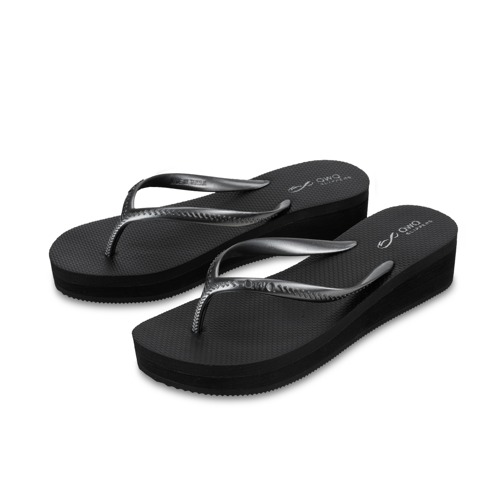 新版 經典厚底3公分 Higher系列 曜石黑