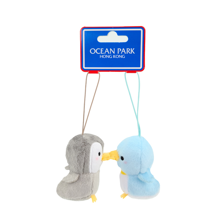Kissing Penguins Plush Strap