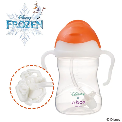 b.box 迪士尼防漏吸管學飲杯 雪寶