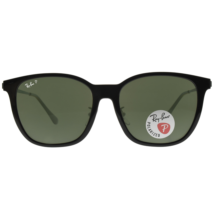 【RayBan】RB4333D 601/9A-55mm 方框太陽眼鏡 (偏光鏡片)