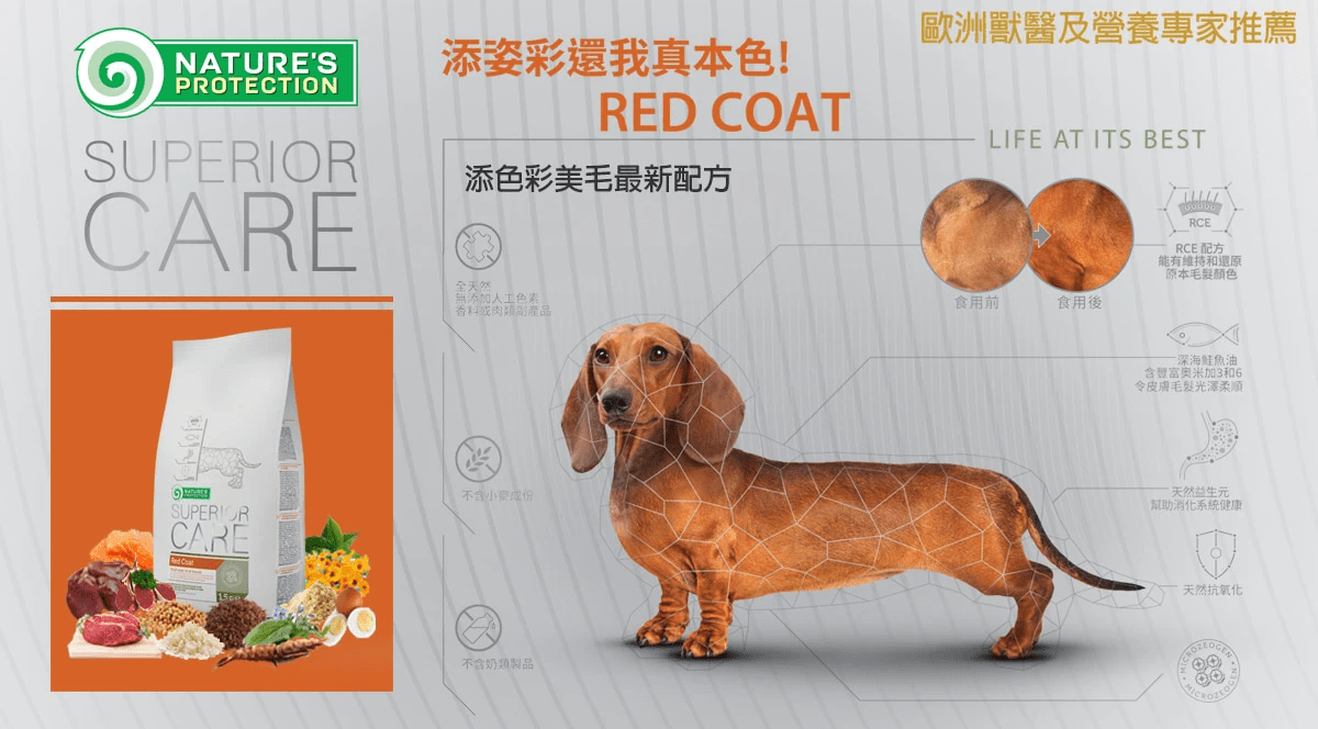 Nature’s Protection Red Coat 添色彩美毛成犬配方 1.5kg
