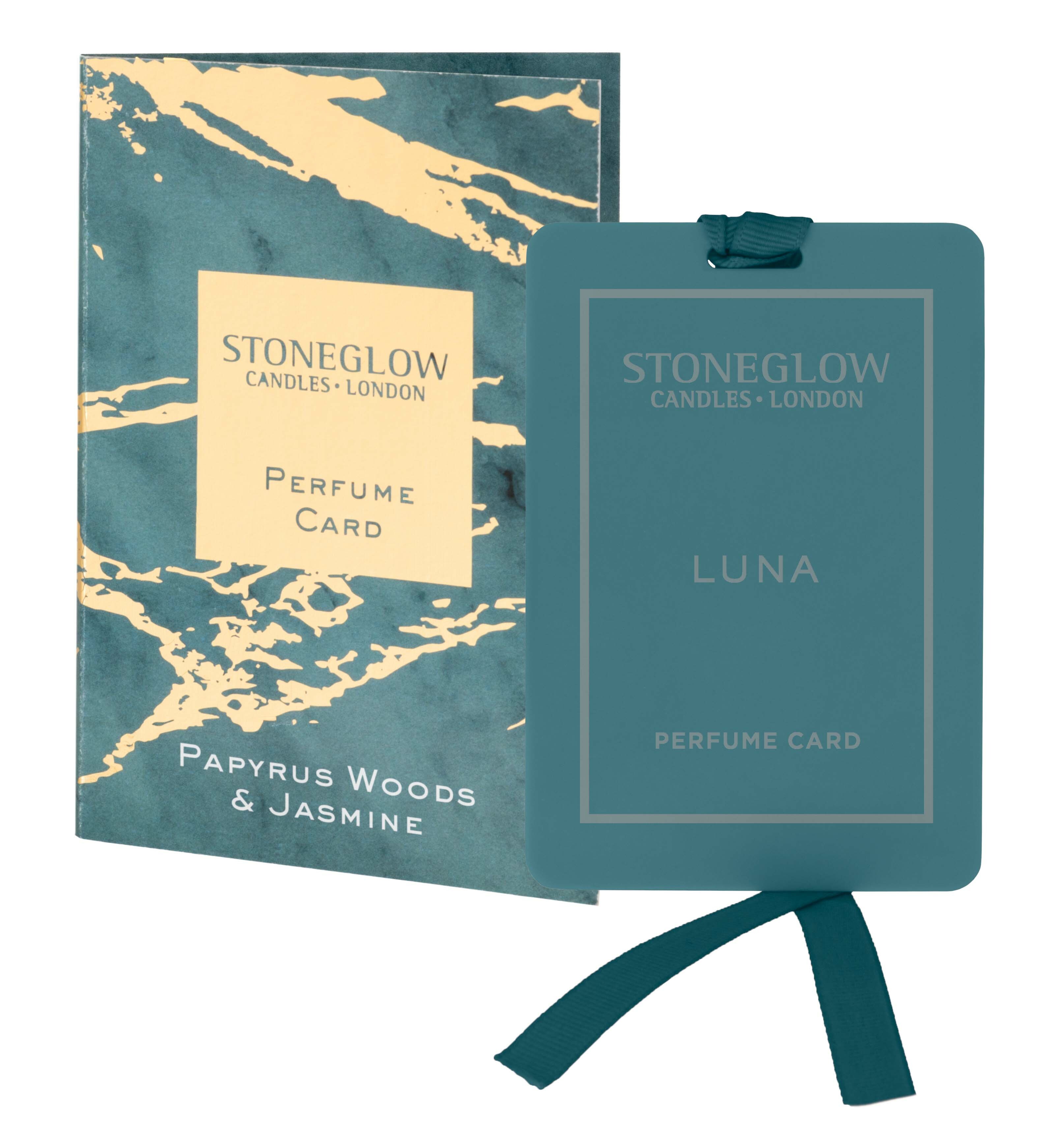 STONEGLOW LUNA - PAPYRUS WOODS & JASMINE - PERFUME CARD