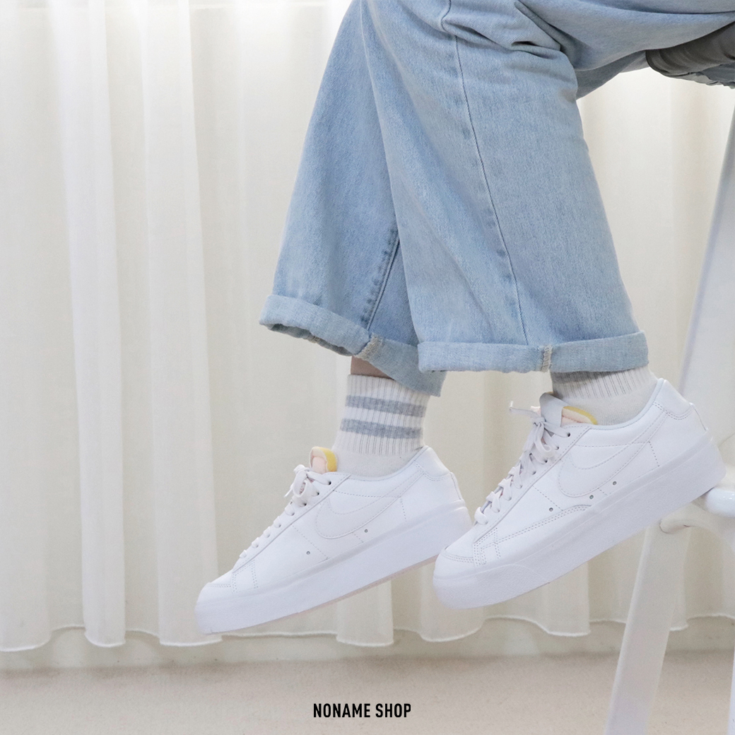 NIKE Blazer Low Platform 厚底 增高 皮革 小白鞋
