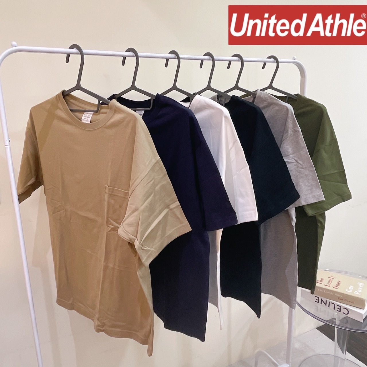 【一件免運】+【送小樹香片】日本United Athle 寬版落肩『口袋』短T 5.6oz. UA5008 3500801