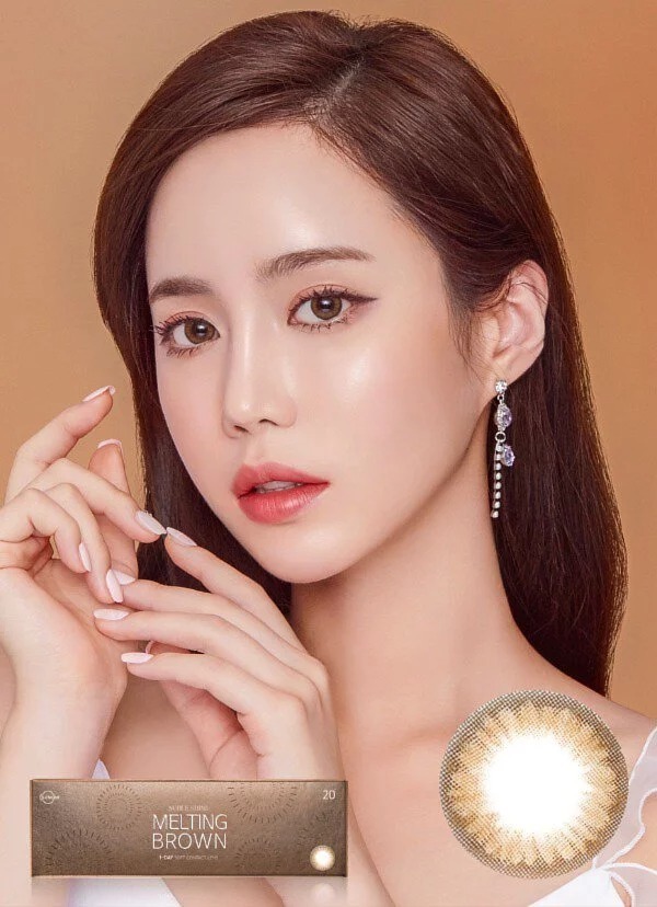[預訂][日拋] Lensme Noble Shine 1 Day 每日拋棄彩妝隱形眼鏡｜每盒20片 (Melting Brown)