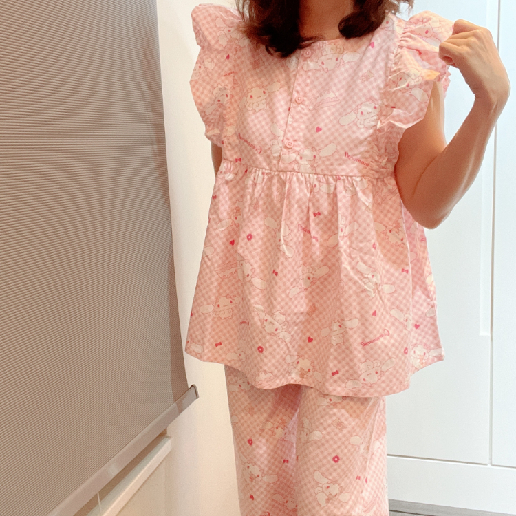 22089-CN Sanrio 玉桂狗荷葉袖睡衣家居服 #SZ22SS-1479