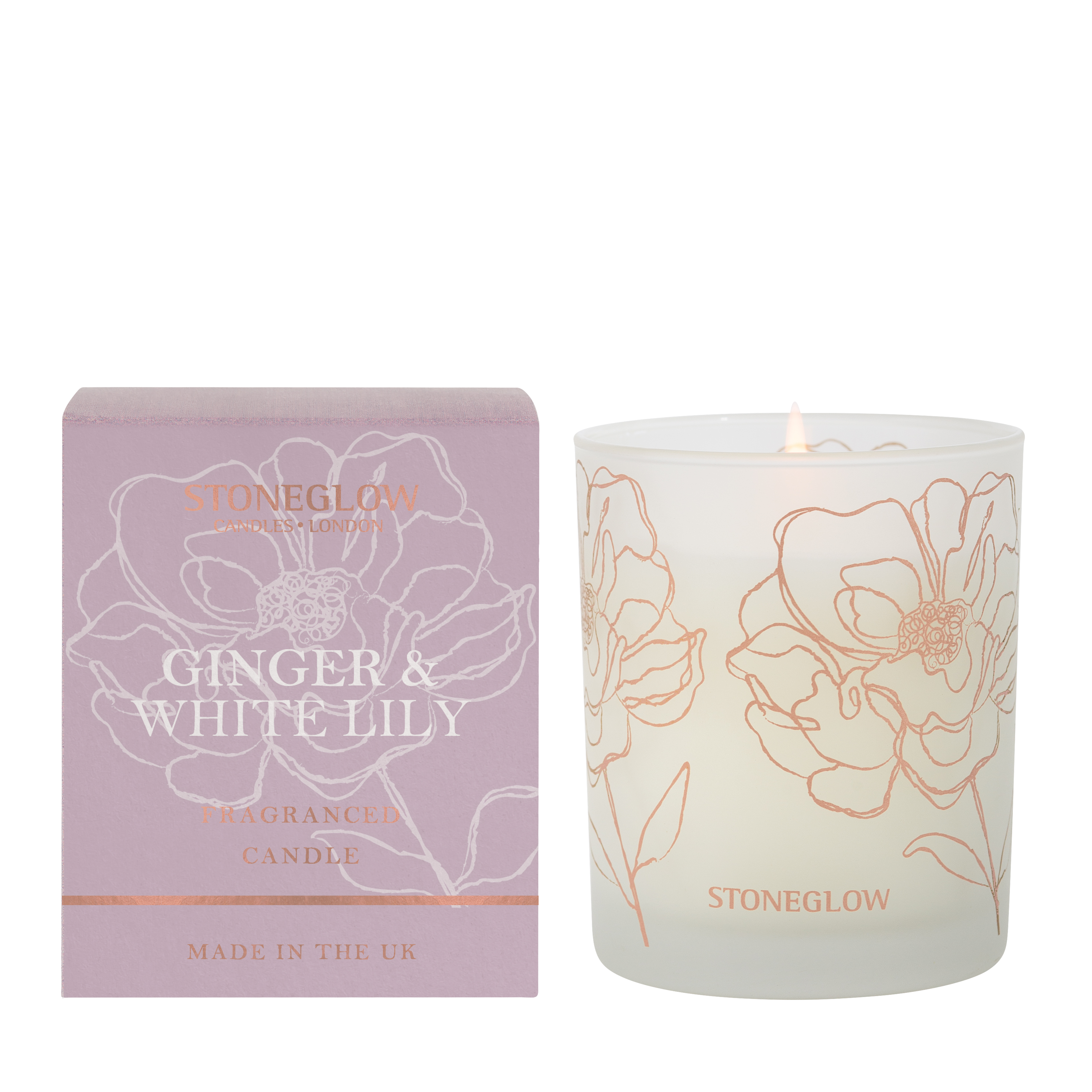 STONEGLOW DAY FLOWER - GINGER & WHITE LILY - TUMBLER
