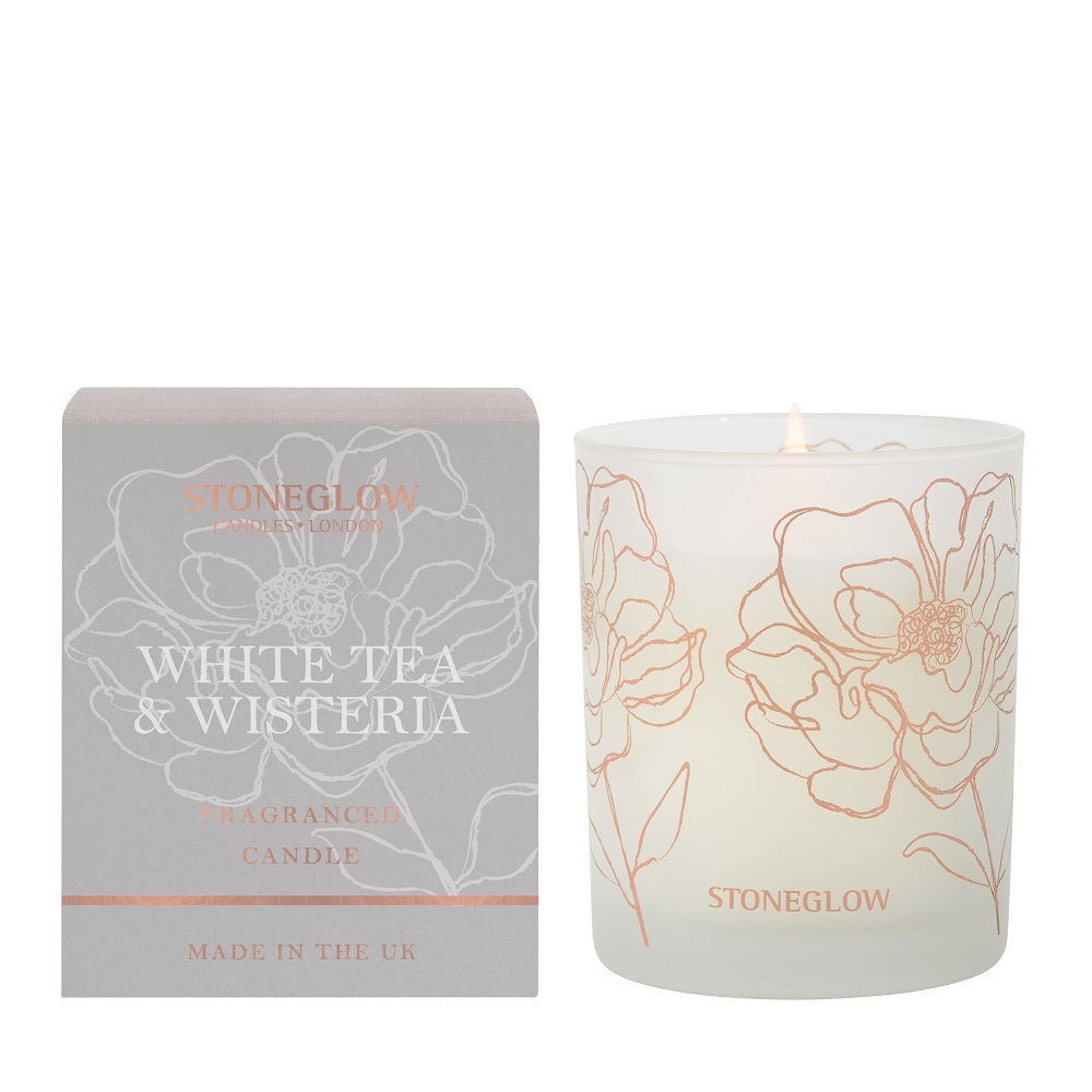 STONEGLOW DAY FLOWER - WHITE TEA & WISTERIA - TUMBLER