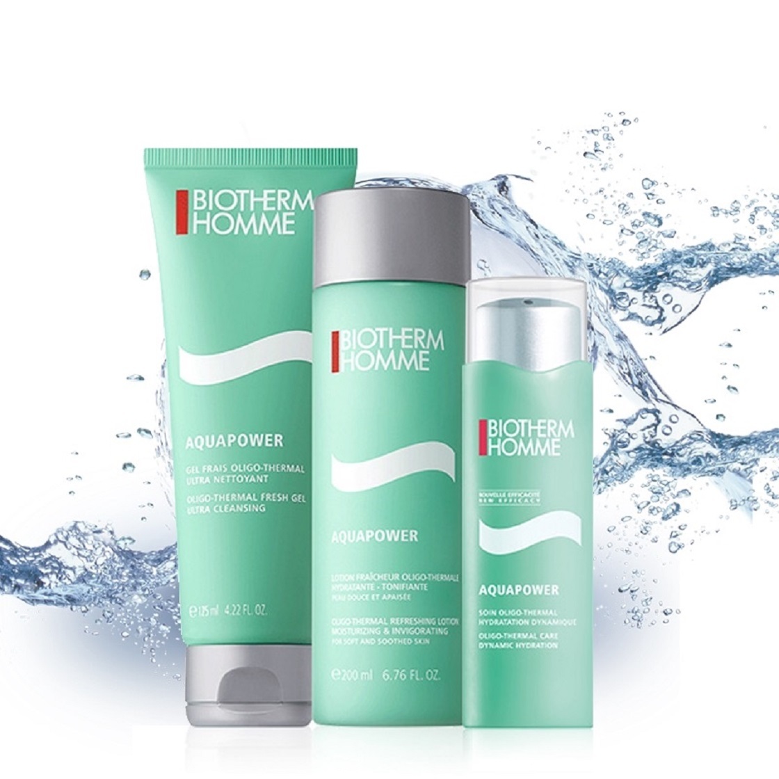 Biotherm  男士溫泉強效保濕三部曲套裝