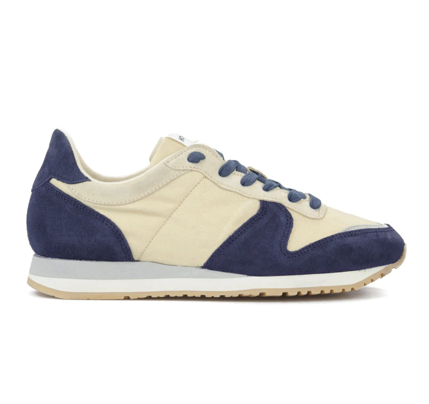 MARATHON CLASSIC 慢跑鞋海軍x米色NAVY BEIGE LEATHER, POLYESTE