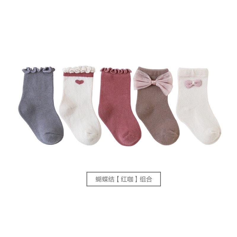 日系大澎湃5入組襪子