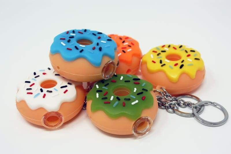 Donut Keychain Pipe 甜甜圈造型鑰匙圈煙斗