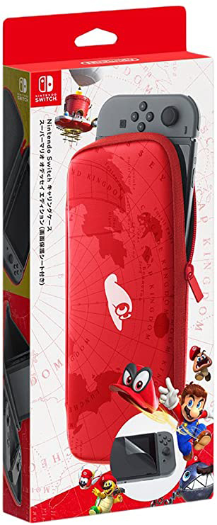 NS 原廠硬殼包 含保護貼 超級瑪利歐奧德賽