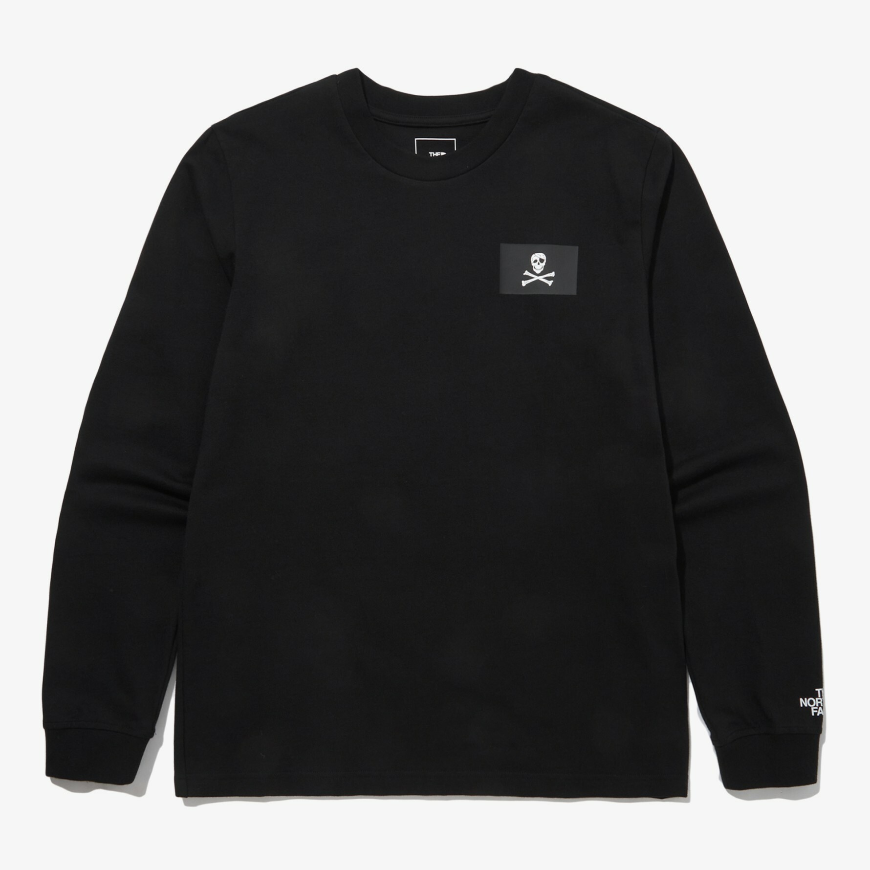 THE NORTH FACE CONRADS FLAG 男 長袖 大學T 黑 NT7TM56A