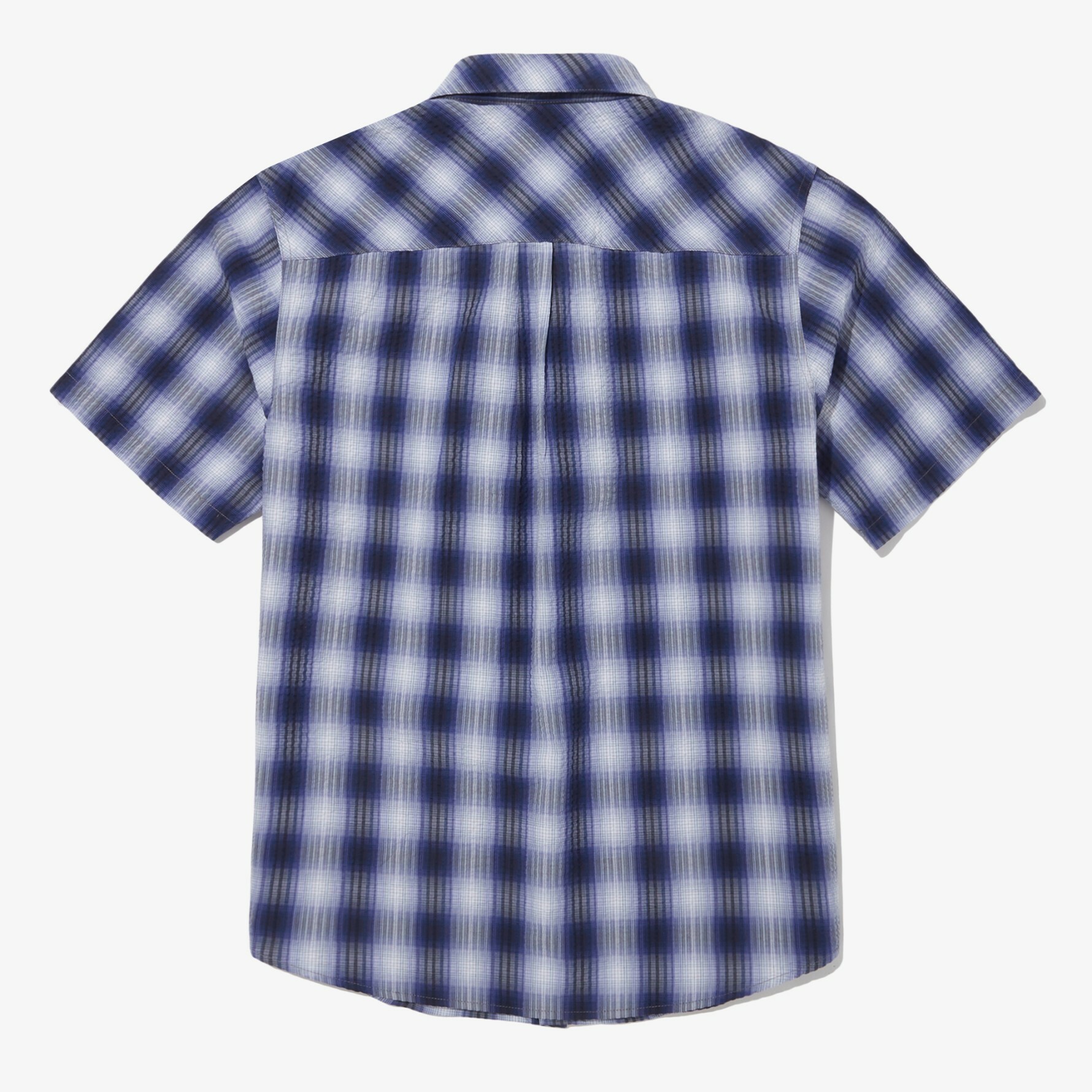 THE NORTH FACE SEERSUCKER PLAID 短袖 襯衫 藍格紋 NH8SN07A