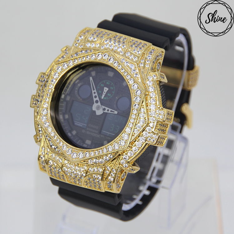 金色 改裝手錶 GA-100MB-1A - 玫瑰