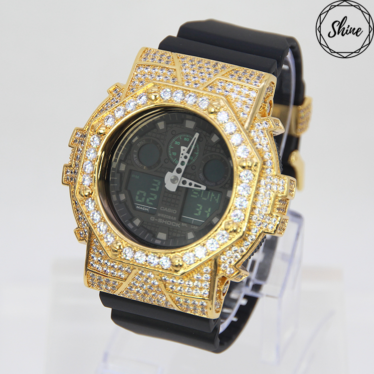 金色 改裝手錶 GA-100MB-1A - 八角