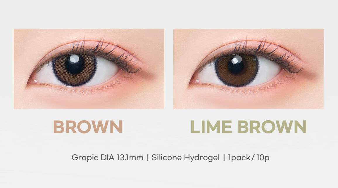DooNoon I ON 1 Month 月拋彩妝隱形眼鏡｜每盒2片 (Lime Brown / Brown)