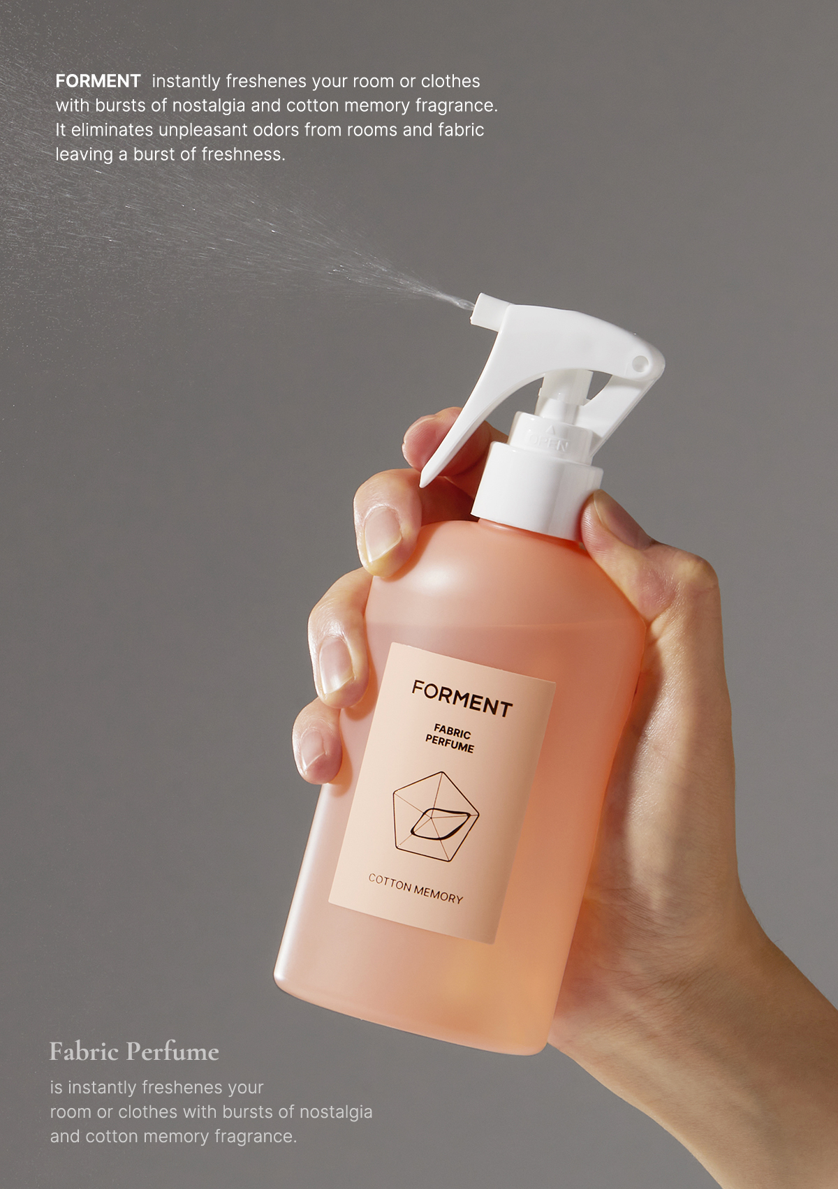 [FORMENT] COTTON MEMORY [50ML] 韓国香水 フォーメント】シグニチャー パフューム コットン メモリー