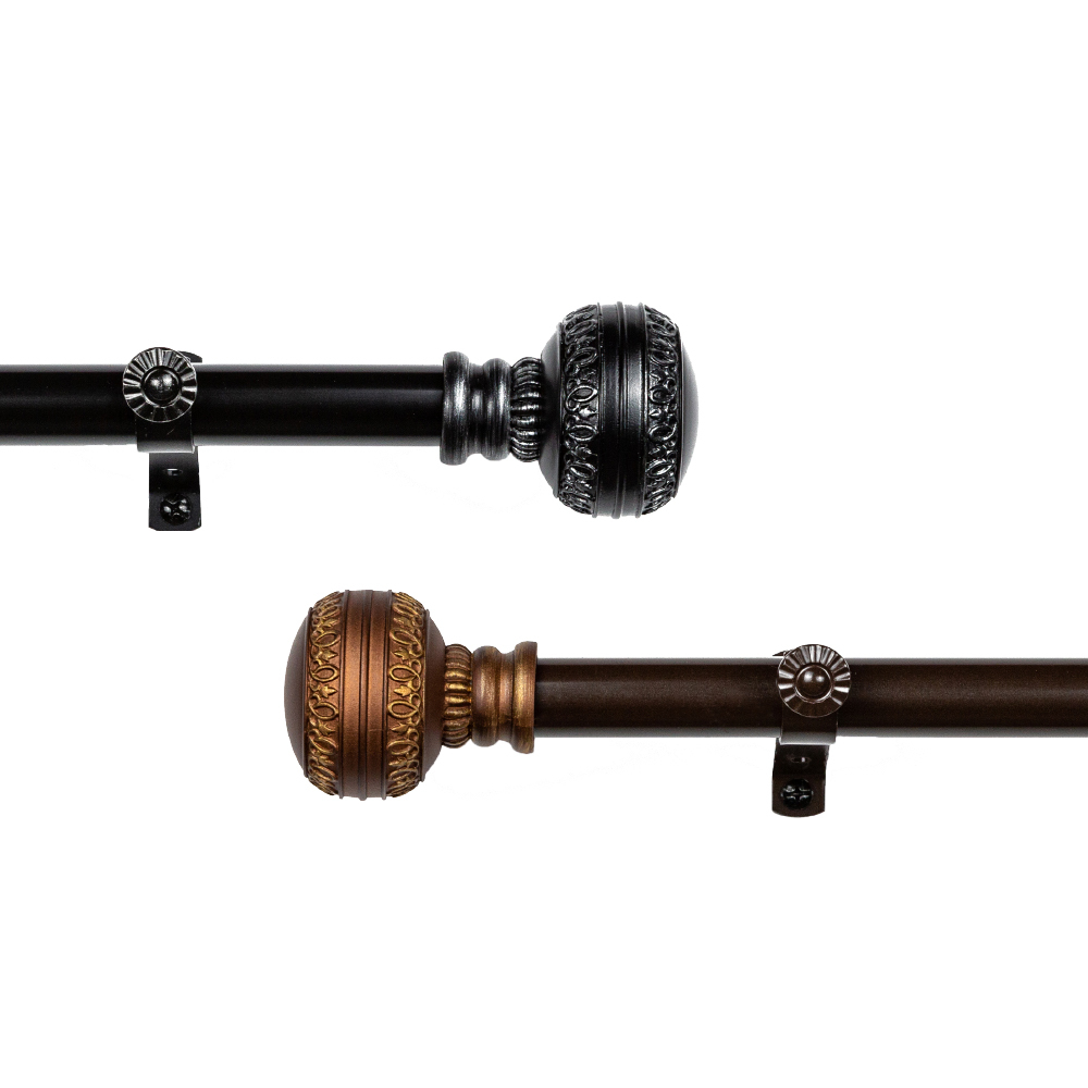 20.7mm│古典端莊│伸縮窗簾桿架│2色2尺寸