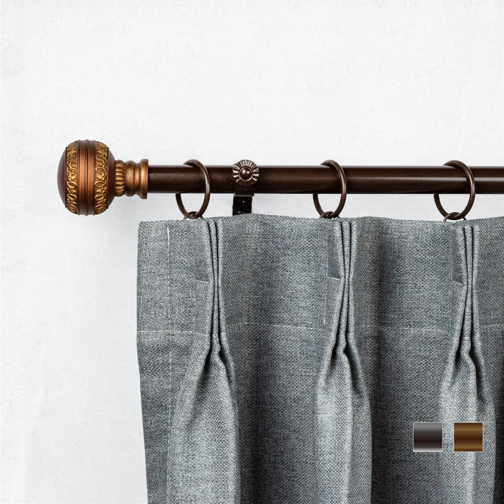 20.7mm│古典端莊│伸縮窗簾桿架│2色2尺寸