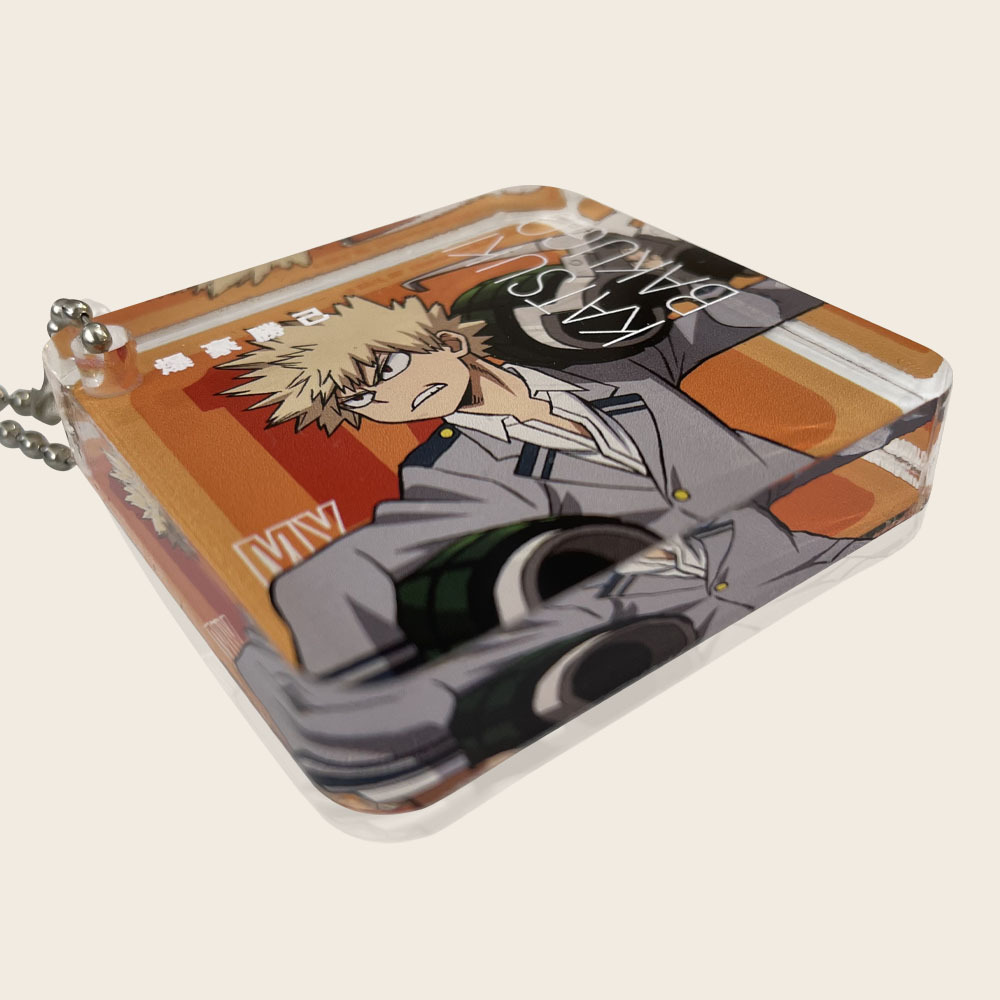 我的英雄學院-方形鑰匙圈-爆豪