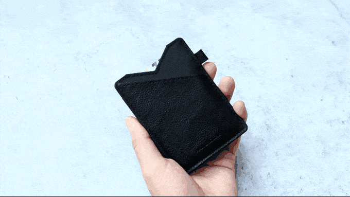 Minix 3.0 軽量盗難防止カード ホルダーグレーカード ホルダー ショート クリップ クレジット カード ホルダー レザー ギフト - 定期入れ・パスケース - 合皮