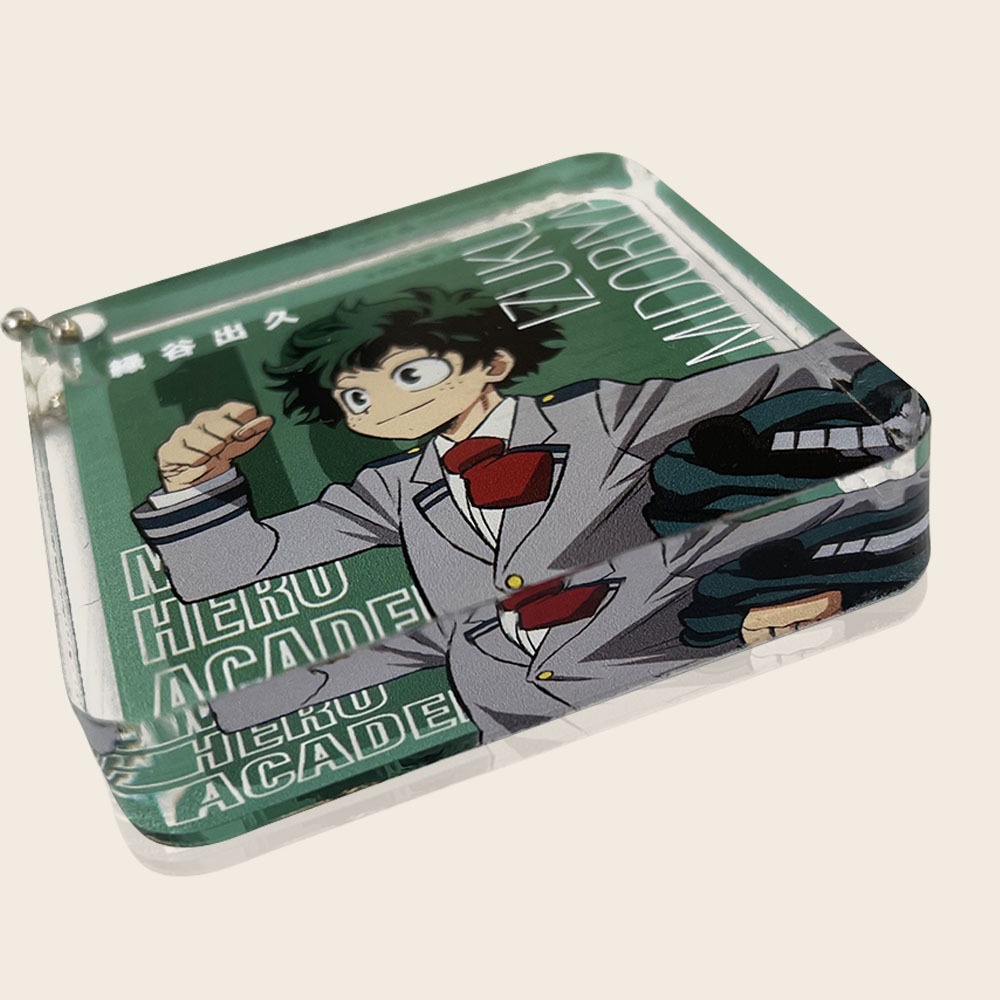 我的英雄學院-方形鑰匙圈-綠谷