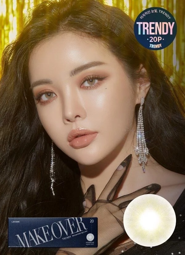 [預訂][日拋] Lensme Makeover 1 Day Trendy 每日拋棄彩妝隱形眼鏡 (Milkin Gray)