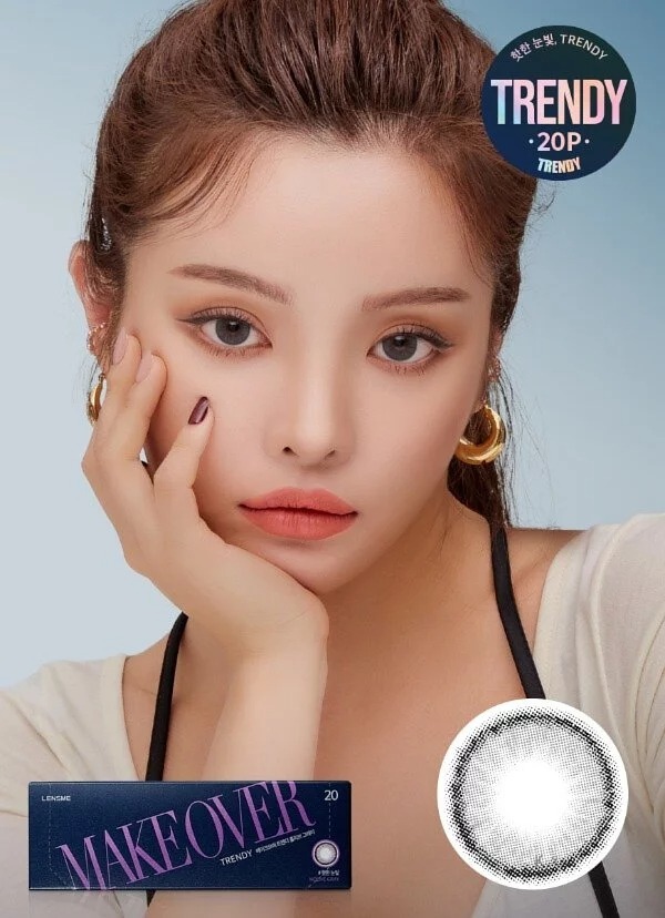 [預訂][日拋] Lensme Makeover 1 Day Trendy 每日拋棄彩妝隱形眼鏡 (Holive Gray)