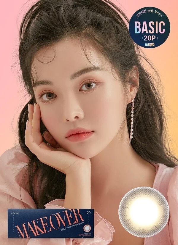 [預訂][日拋] Lensme Makeover 1 Day Trendy 每日拋棄彩妝隱形眼鏡 (Bayvely Brown)