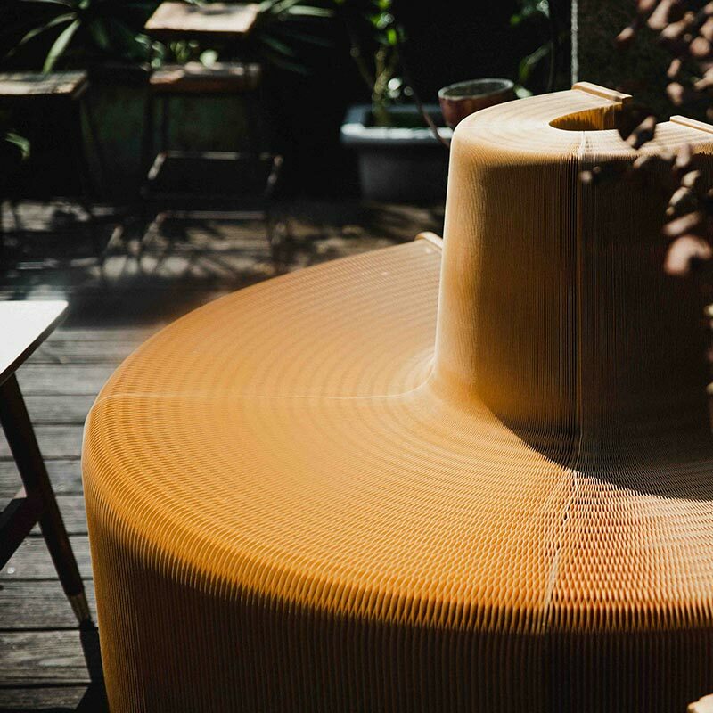 台灣 洛陽紙櫃｜Earth Sofa 蜂巢沙發 淺牛皮