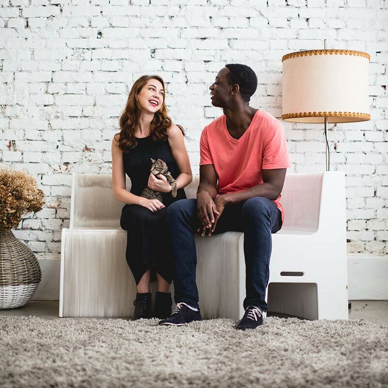 台灣 洛陽紙櫃｜Earth Sofa 蜂巢沙發 大理石白