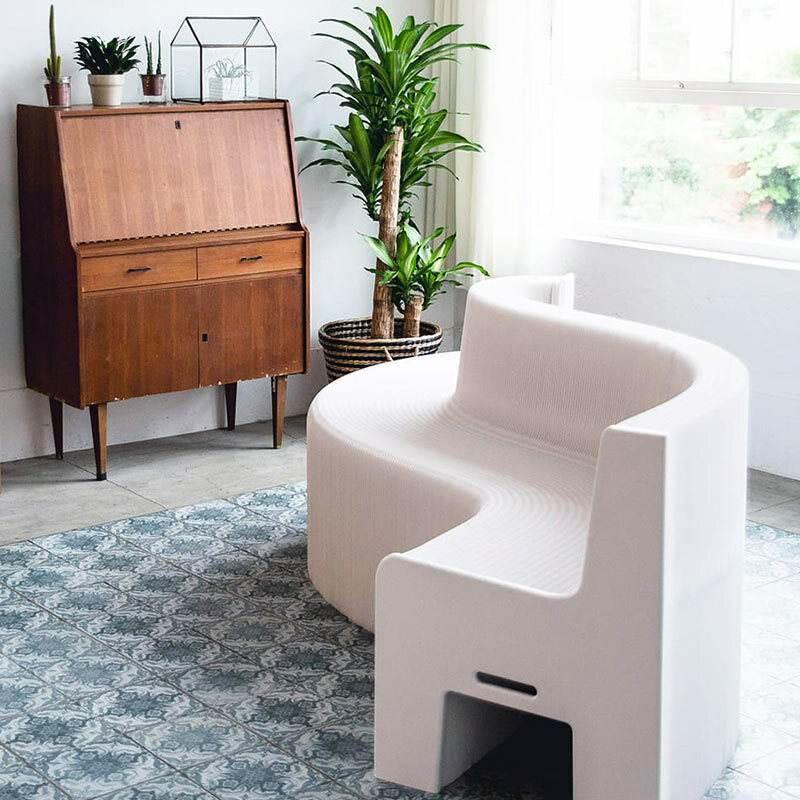 台灣 洛陽紙櫃｜Earth Sofa 蜂巢沙發 大理石白