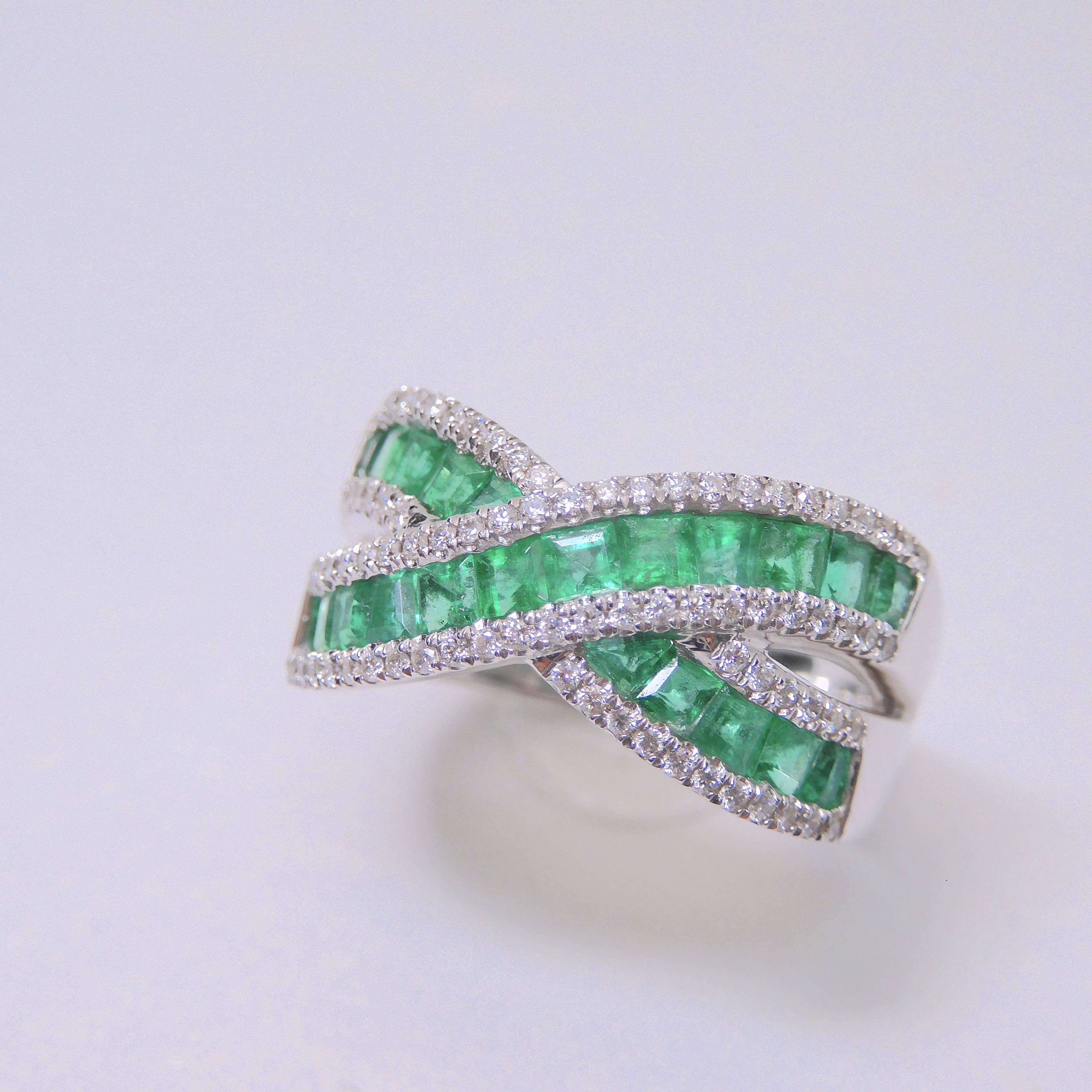 18K金 1.52ct 綠寶石戒指