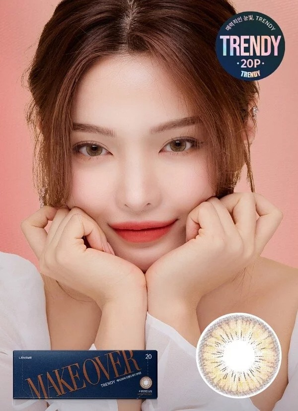 [預訂][日拋] Lensme Makeover 1 Day Trendy 每日拋棄彩妝隱形眼鏡 (Weeki Brown)