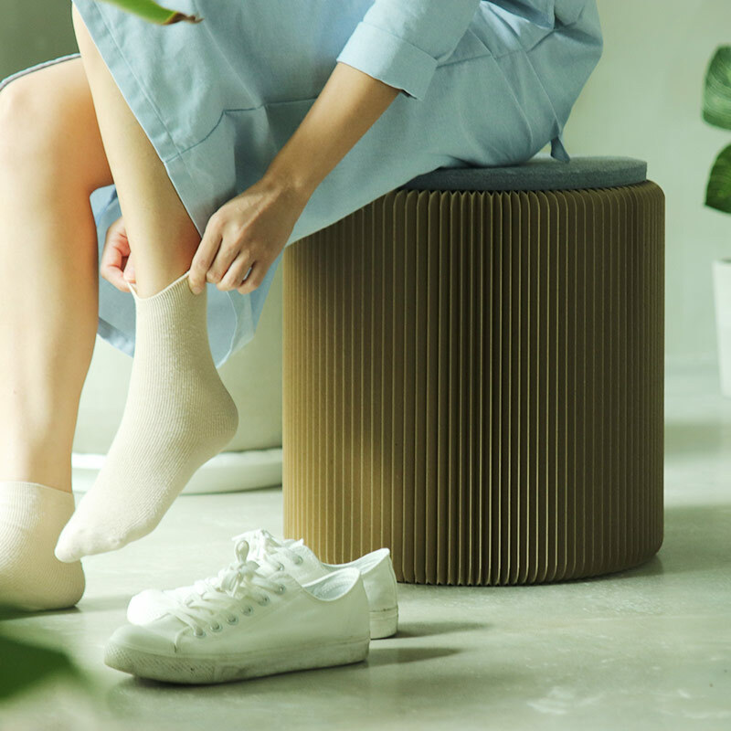 台灣 洛陽紙櫃｜Earth Stool 蜂巢凳 再生灰